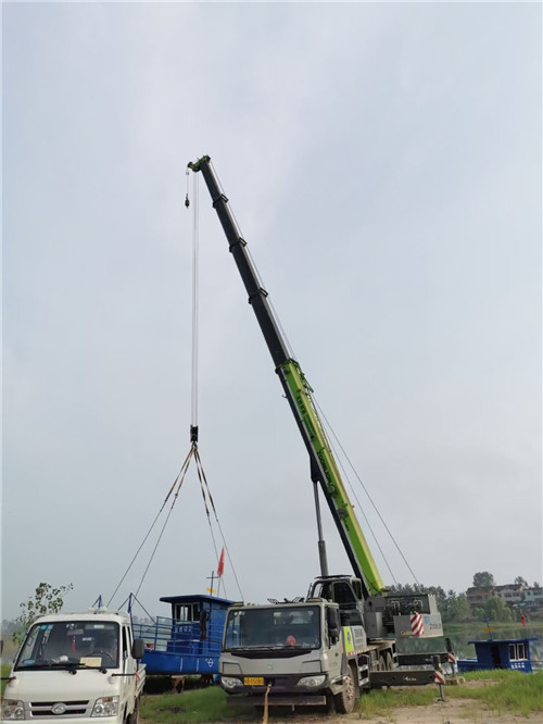 宝坻区桥梁建设吊装案例